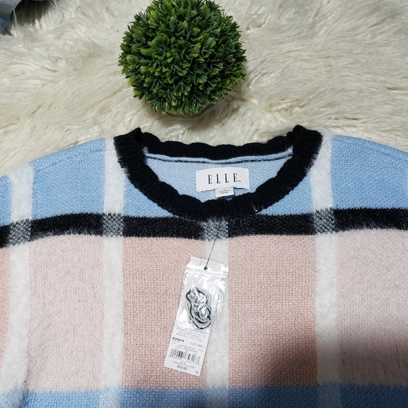 NWT ELLE soft knit crew neck sweater soft warm comfortable - Picture 6 of 9